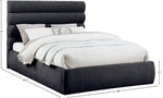 Adam - Chenille Fabric Bed With 52" Headboard