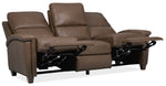 MS - Julian Zero Gravity Power Sofa with Power Headrest - Dark Brown
