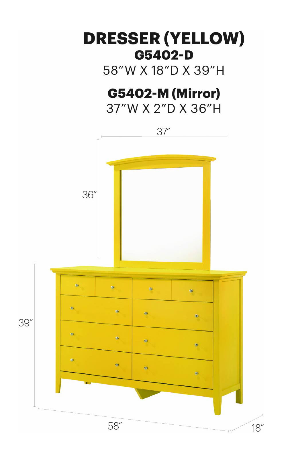 Glory Furniture - Hammond - Dresser