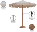 Amalfi - Patio Umbrella - Light Brown Base / Light Brown Pole