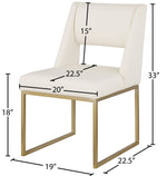 Jayce - Dining Chair (Set of 2), Gold Base