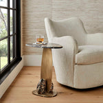 Rock Formation - Accent Table - Bronze / Black