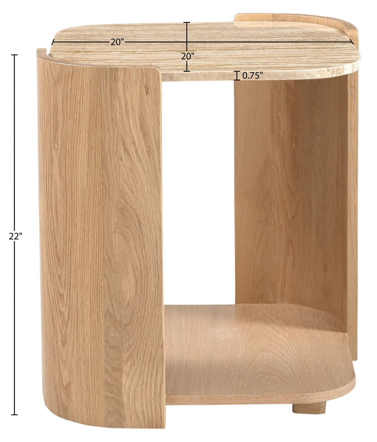 Calabria - Marble And Oak Wood Table