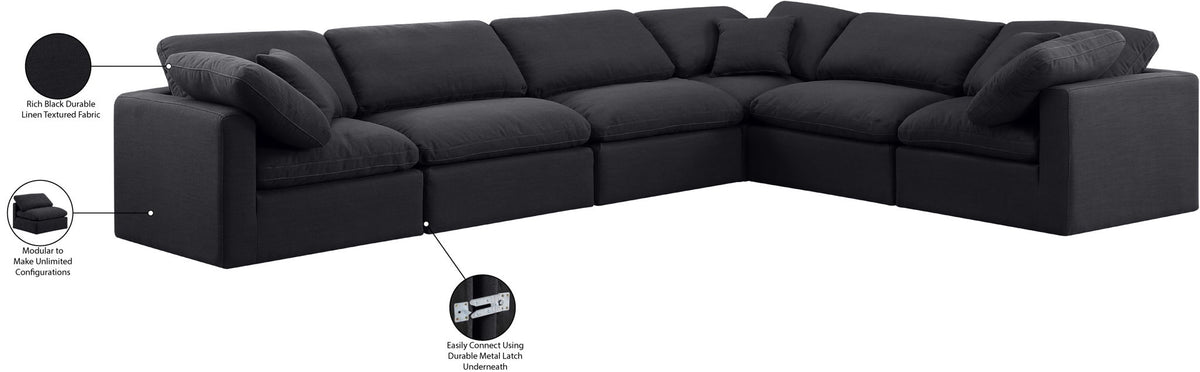 Indulge - Linen 6 Piece Modular Corner Sectional