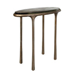 Ata - Oval Accent Table - Brass