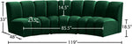 Infinity - 3 Piece Velvet Modular Sectional