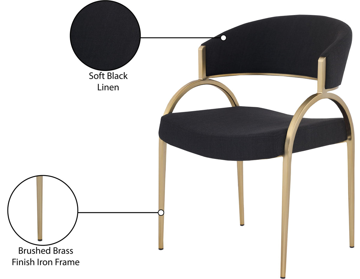Privet - Dining Chair (Set of 2) - Gold Base
