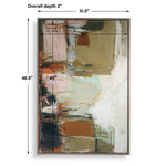 Palace Walls - Framed Abstract Art - Black / Blue / Brown / Green / Orange / Pink / Purple / White / Yellow