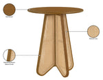 Butterfly - Solid Wood And Natural Cane Table