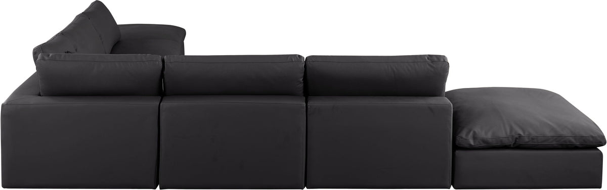 Comfy - 7 Piece Faux Leather Modular Corner Sectional