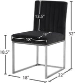 Giselle - Dining Chair with Chrome Base (Set of 2)