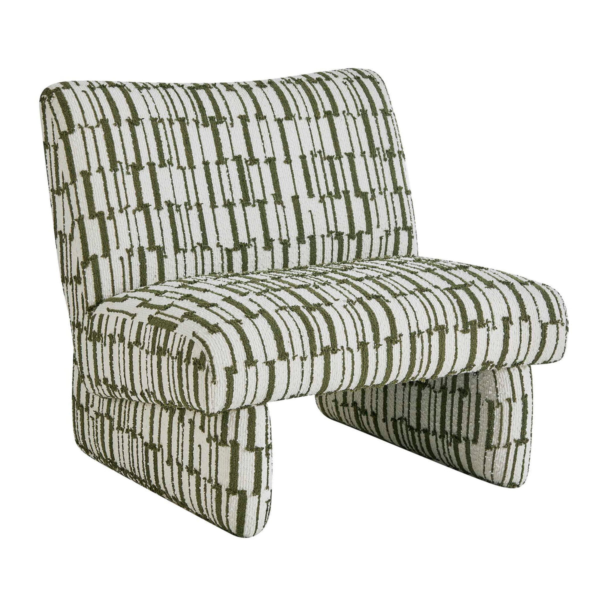 Willa - Accent Chair - Green / White
