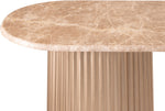 Cindra - Genuine Marble Top And Iron Base Console Table