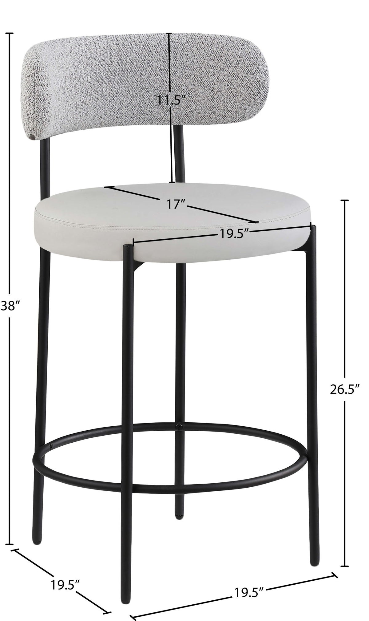 Beacon - Faux Leather Stool (Set of 2)