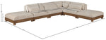 Turin - Chenille Fabric Upholstered Modular Sectional - Taupe