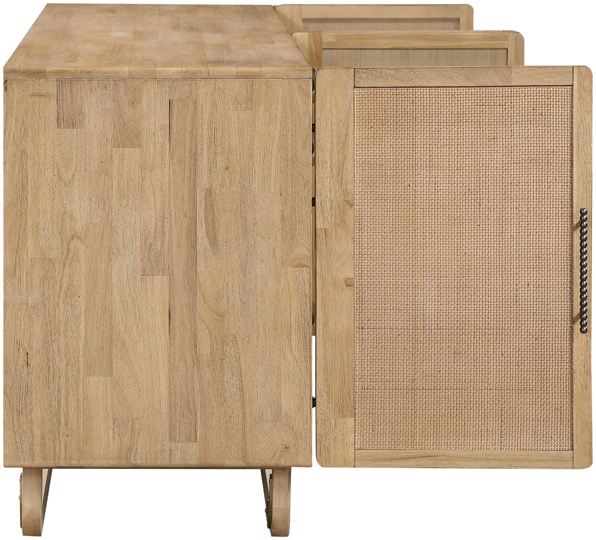Sova - Solid Wood, Oak Veneer And Stainless Steel Sideboard/Buffet