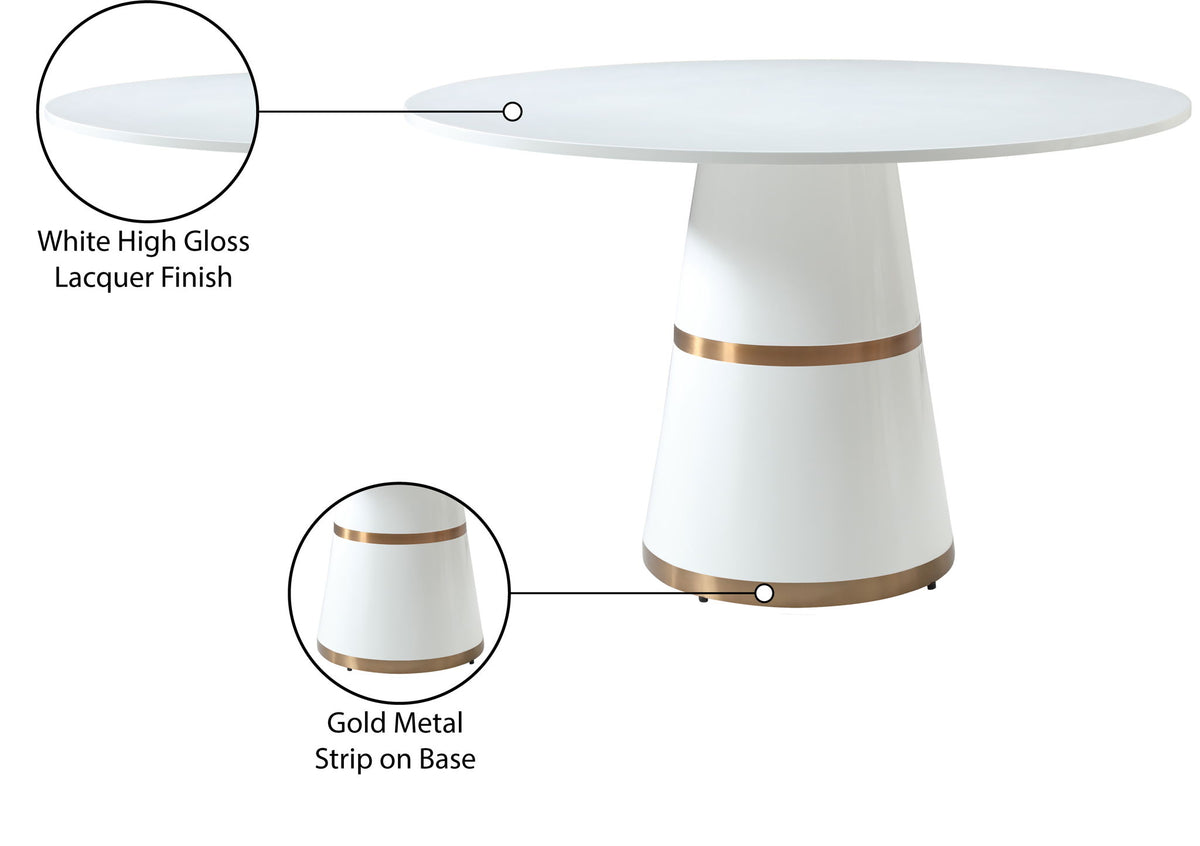 Hans - Dining Table - White