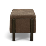 Abby - Nubby Fabric Storage Bench