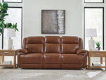 Healy Pier - Power Reclining Sofa / Adj Headrest - Chocolate