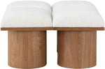 Pavilion - 4 Piece Modular Bench With Brown Base