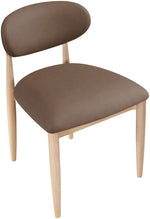 Riccio - Faux Leather Dining Side Chair (Set of 2) - Natural Frame