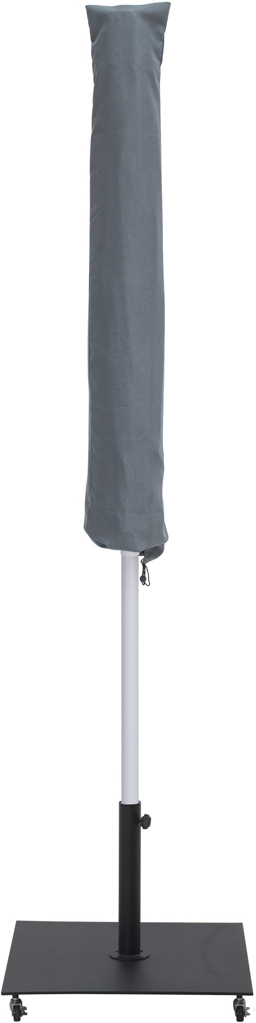 Fiji - Aluminum Patio Umbrella With Square Black And White Base