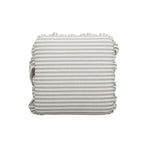 Gertrude - Striped Linen Ottoman