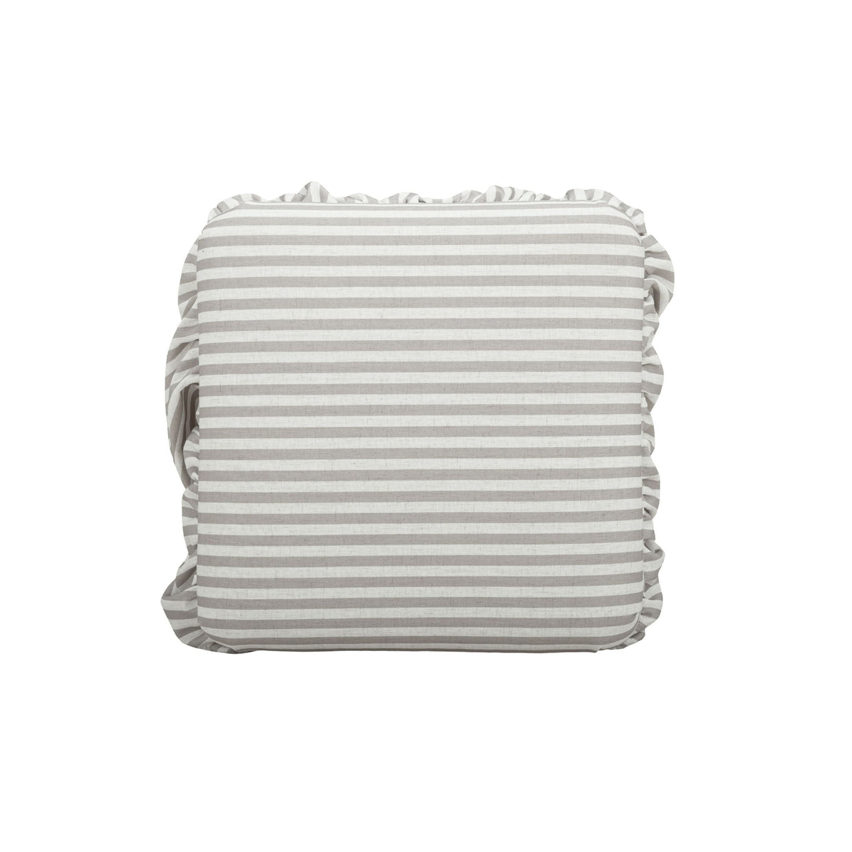 Gertrude - Striped Linen Ottoman