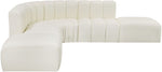 Arc - Faux Leather 6 Piece Corner Modular Sofa
