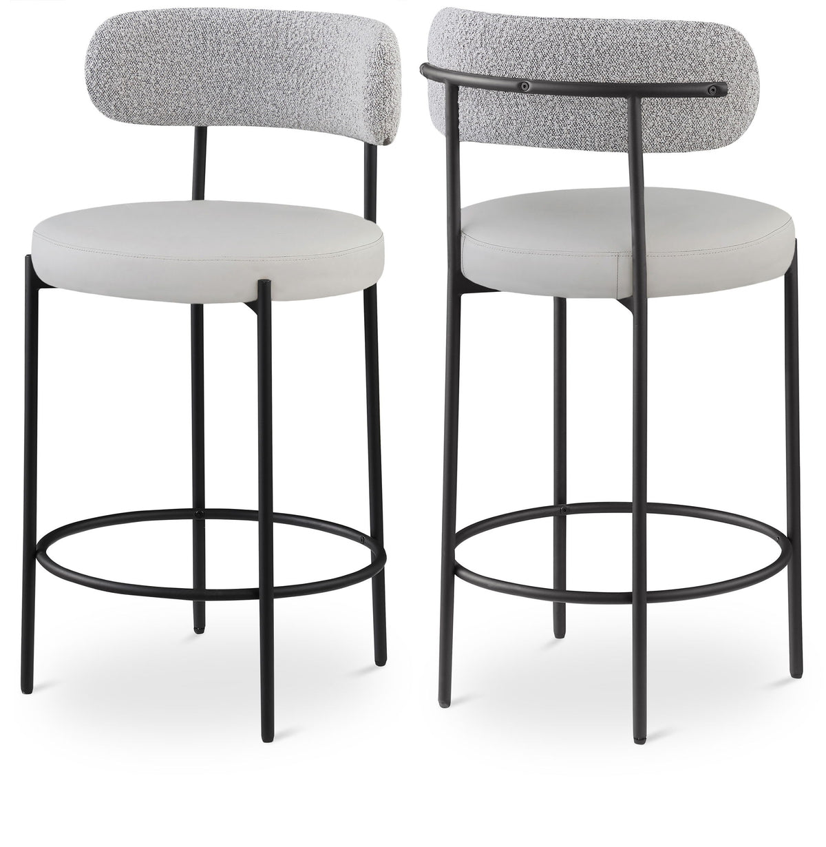 Beacon - Faux Leather Stool (Set of 2)