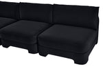 Hammond - Velvet Performance Fabric Upholstered 7 Piece Armless Sectional