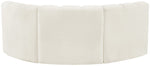 Arc - Velvet 3 Piece Modular U-Shaped Sofa