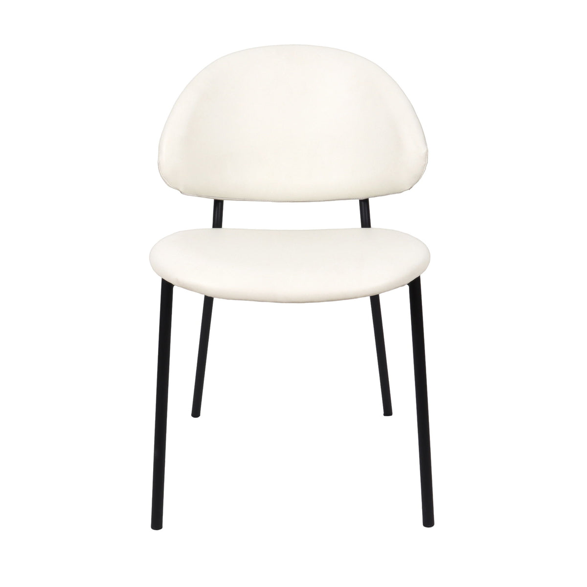Manhattan Haven - Vegan Leather Metal Side Chair (Set of 4)