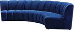 Infinity - 4 Piece Velvet Modular Sectional