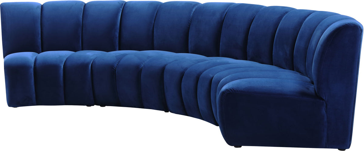 Infinity - 4 Piece Velvet Modular Sectional