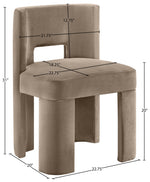 Zuno - Velvet Performance Fabric Upholstered Dining Chair (Set of 2)