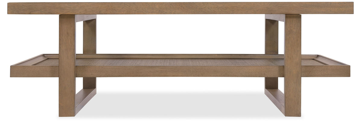 Sonnet - Rectangular Cocktail Table - Dark Gray / Dark Brown