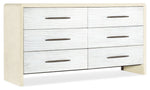 Cascade - 6-Drawer Dresser - White
