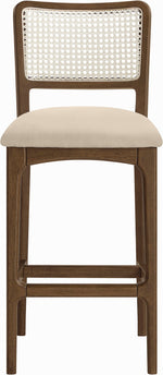 Atrium - Upholstered Bar Stool (Set of 2) - Brushed Brown Frame