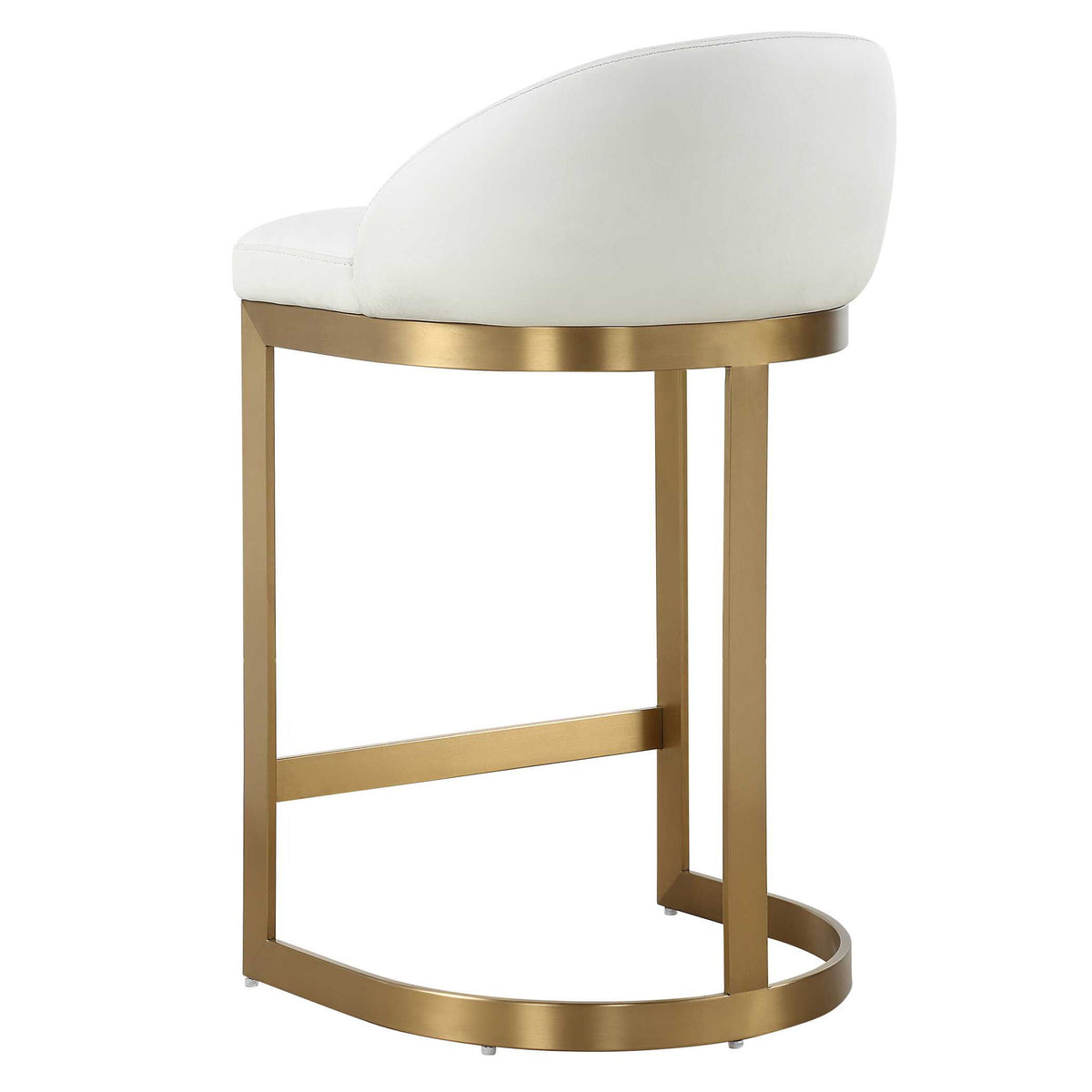 Got Your Back - Counter Stool - Gold / White