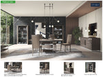 Platinum - Slim Dining Table - Silver Birch