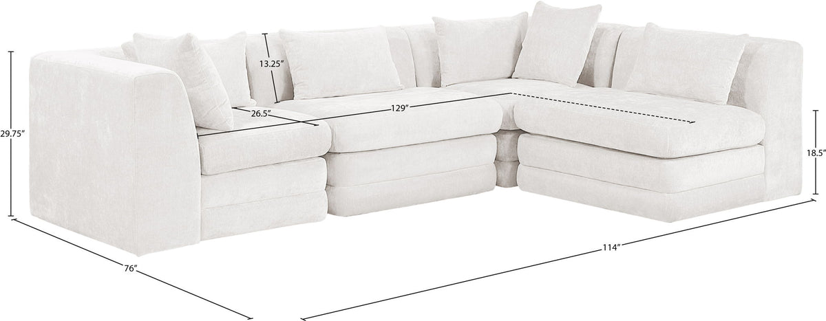 Stellar - 4 Piece Upholstered Modular Sectional