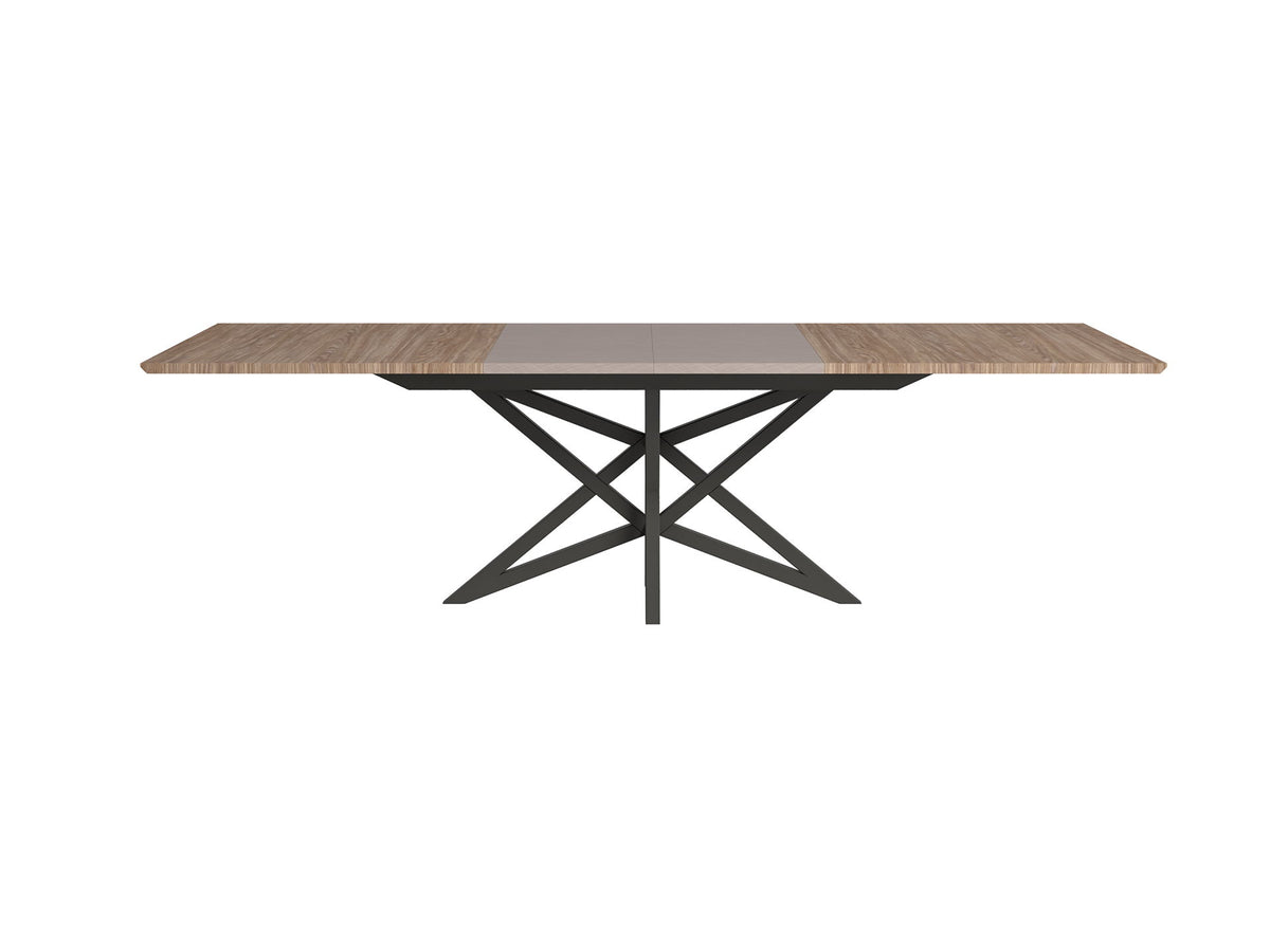 Nora - Dining Table - Beige / Light Brown