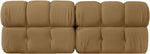Orin - Velvet Performance Fabric Upholstered 2 Piece Modular Sofa