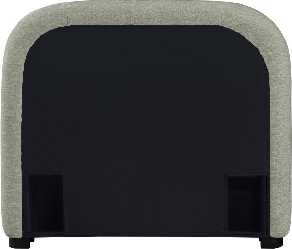 Vaughn - Chenille Bed With Black Base