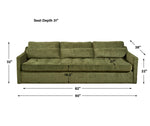 Slope Sofa - Sofa - Martini Olive Antique Velvet