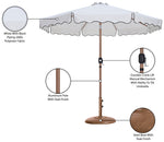 Amalfi - Patio Umbrella - Light Brown Base / Light Brown Pole