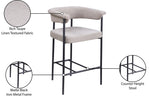 Malin - Linen Counter Stool (Set of 2) - Taupe