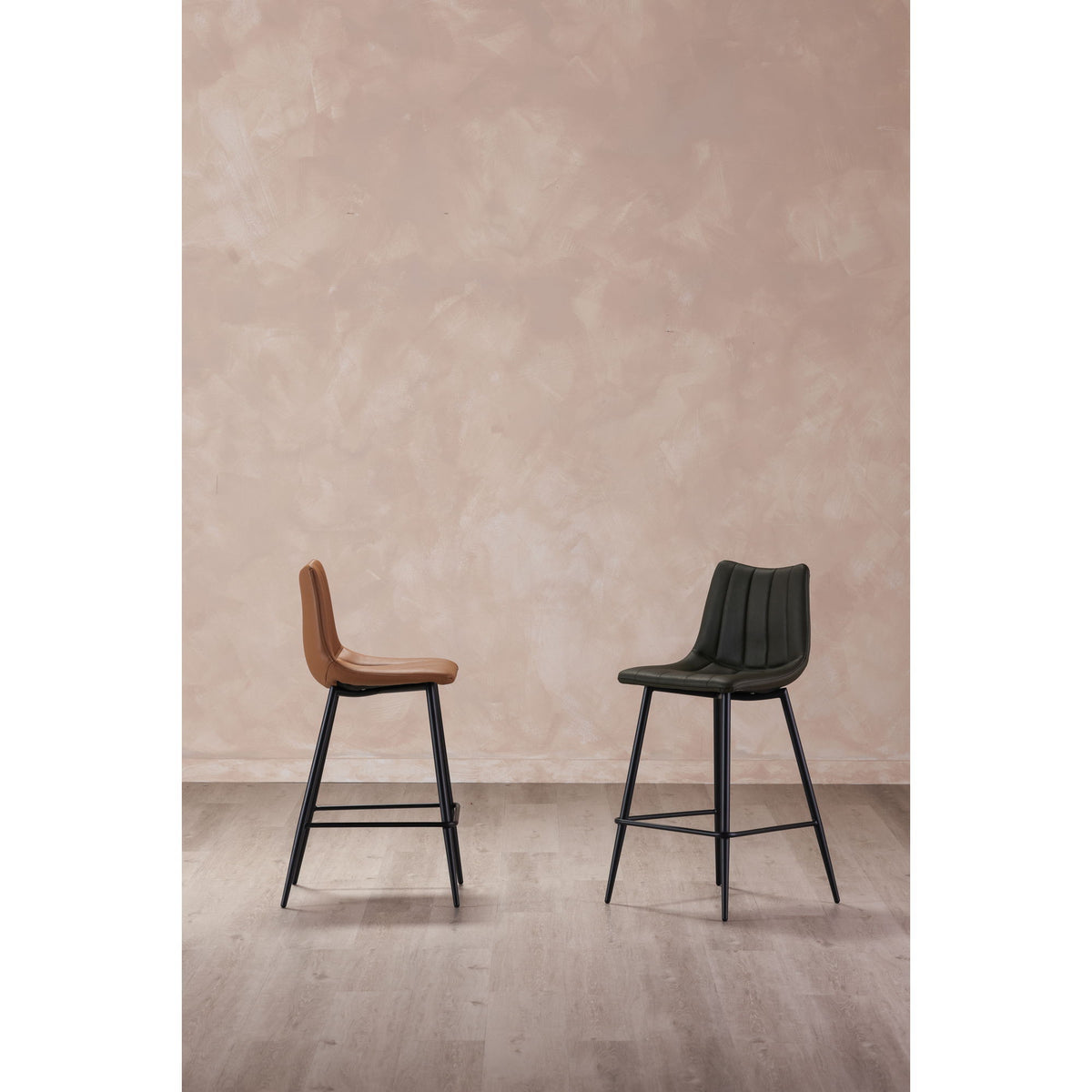Alibi - Counter Stool (Set of 2) - Tan