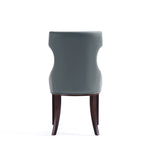Reine - Vegan Leather Dining Chair (Set of 2) - Gray